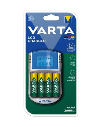 Varta Power Lcd Oplader Med   Genopladelige Aa-batterier