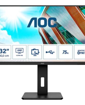 Aoc U32p2 Skærm Wled 31    Va 4ms 4k 3840x2160 Ved 60hz