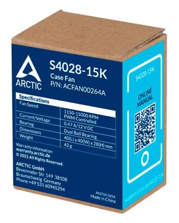 Arctic 40x28mm Dc Fan For Server Application 15000rpm