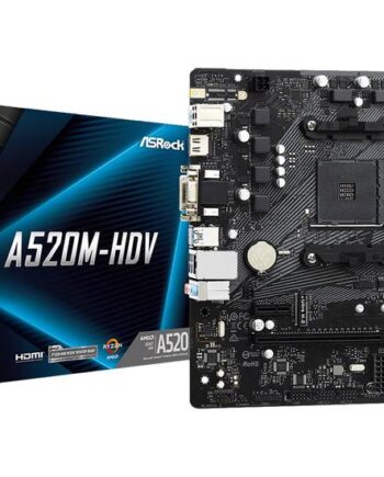 Asrock A520m-hdv Bundkort Micro Atx Socket Am4 Amd A520