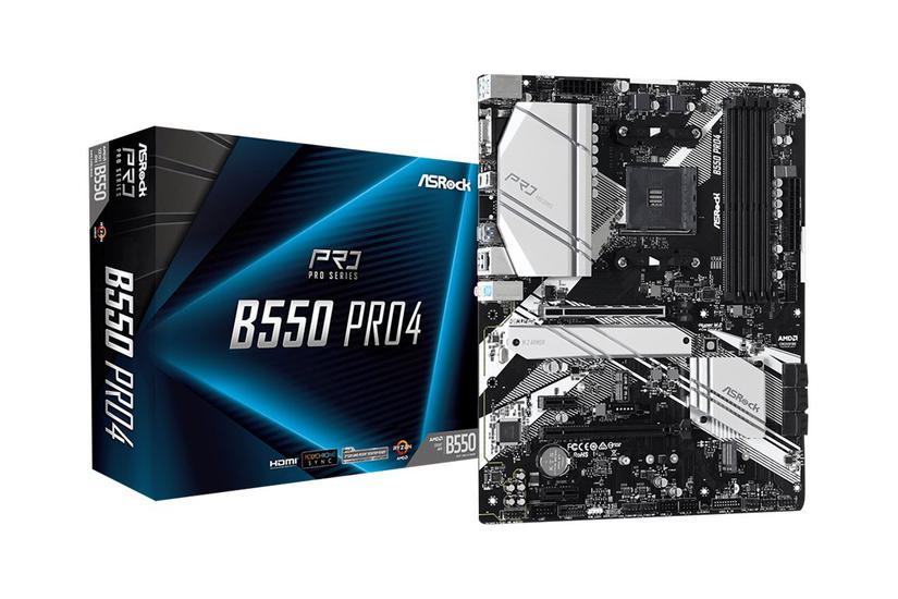 Asrock B550 Pro4 Bundkort Atx Socket Am4 Amd B550