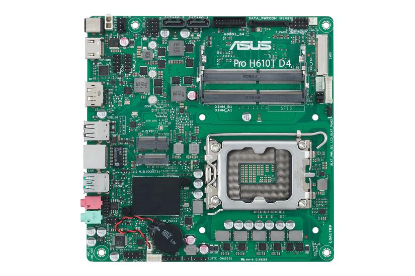 Asus Pro H610t D4-csm Bundkort Thin Mini Itx Lga1700 Sokkel H610