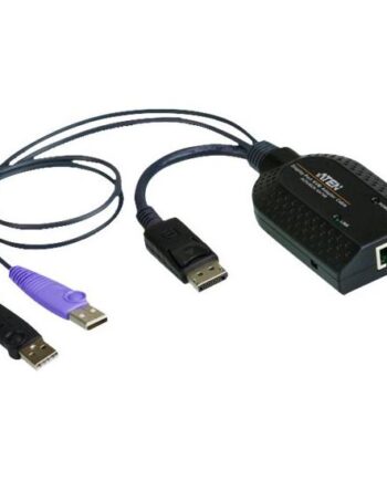 Aten Ka7169 Displayport Usb Virtual Media Kvm Adapter Cable With Smart Card Reader  Cpu Module  Kvm   Audio Forlænger