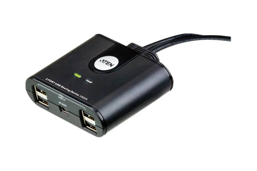 Aten Us224 -port Usb Peripheral Sharing Device Usb Sharing Switch Til Periferiudstyr