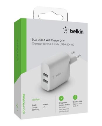 Belkin Boostcharge Strømforsyningsadapter Usb 24 Watt