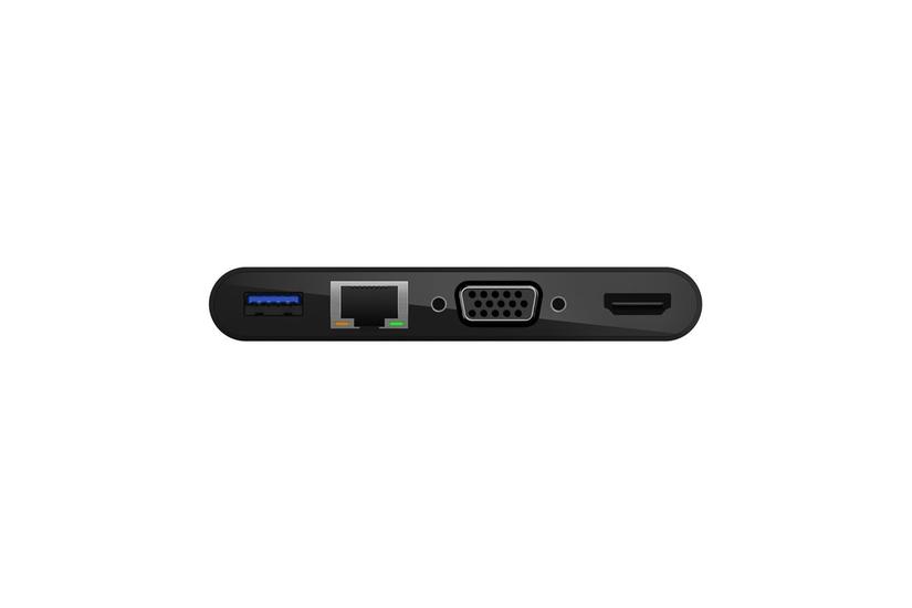 Belkin Multimedie Og Opladningsadapter Usb- Vga Hdmi 1gbe
