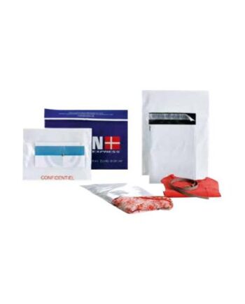 Bong Co-ex Brevpose 350   460 Mm Sort  Hvid Pakke Med 100