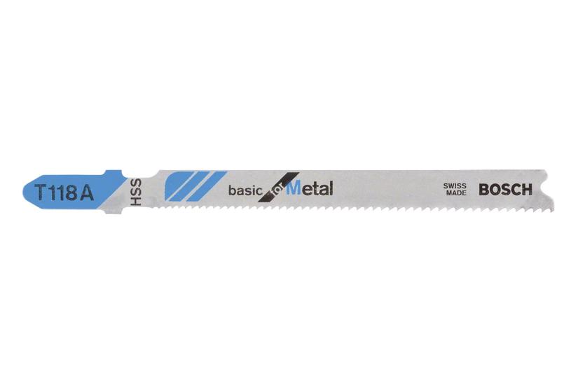 Bosch Basic For Metal 118 Stiksavsklinge For Tyndt Plademetal Stykker