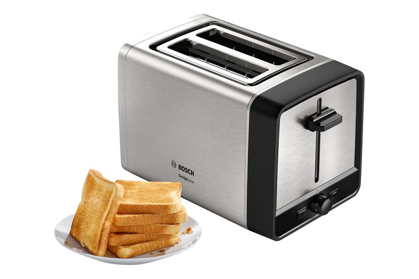 Bosch Designline Tat5p420 Brødrister Rustfrit Stål Sort