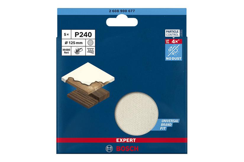 Bosch Expert M480 Net Sandpapirsark For Træ Plastik Blødtræ Hardwood Fineret Træ Gipsplade Mal På Træ Stykker