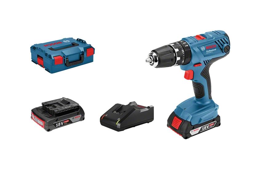 Bosch Light Series Gsb 18v-21 Professional Hammerbor Skruemaskine Ledningfri -hastigheders Batterier