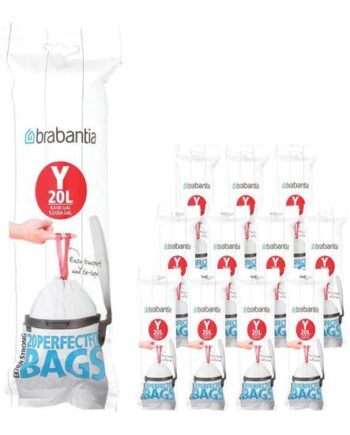 Brabantia Perfectfit Code   Skraldepose 20   Høj-densitets Polyethylen  Hdpe  Pakke Med 20