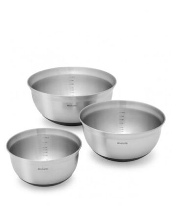 Brabantia Rührschüssel Stahl Matt Schwarz   -er Set       3l