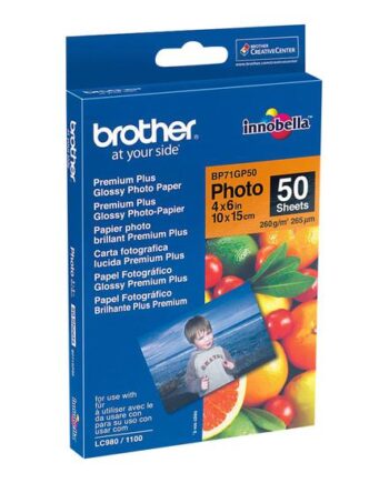 Brother Bp Fotopapir Skinnende 50 Ark 100   150 Mm