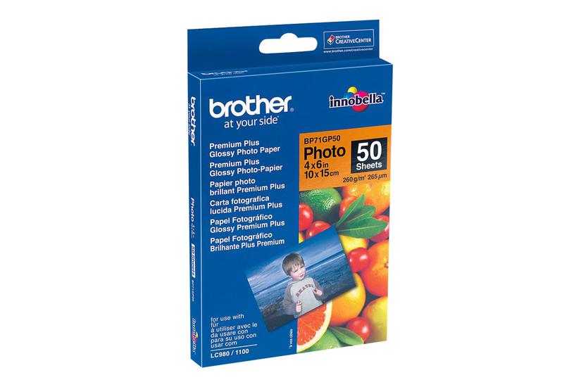 Brother Bp Fotopapir Skinnende 50 Ark 100 150 Mm