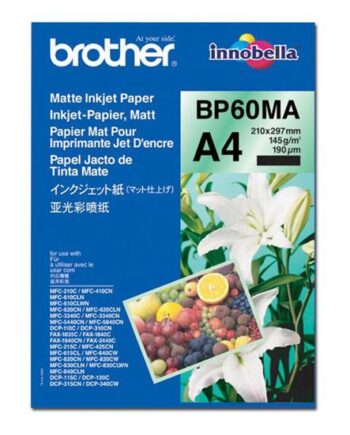 Brother Bp60ma Matte Inkjet Paper Papir Mat 25 Ark A4 145 Gsm