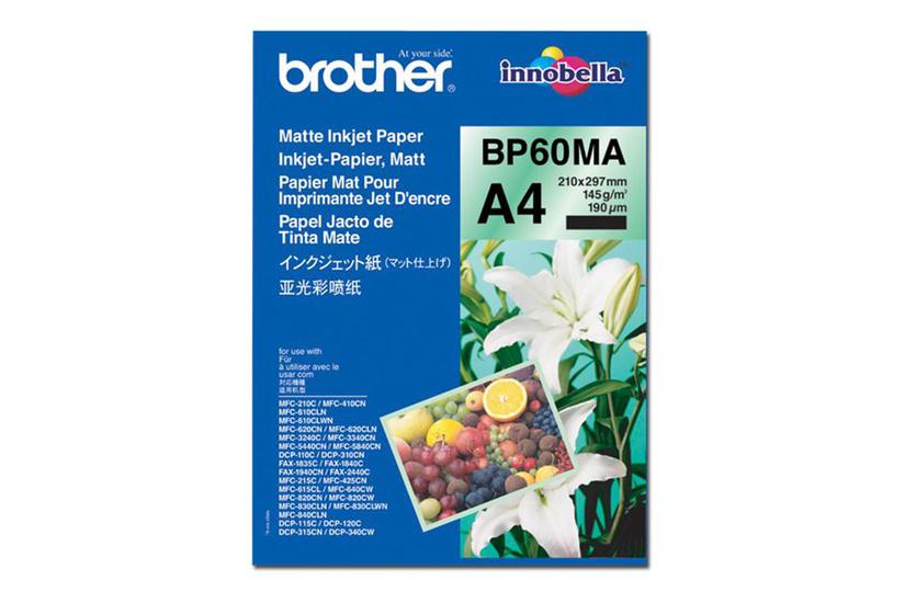 Brother Bp60ma Matte Inkjet Paper Papir Mat 25 Ark A4 145 Gsm