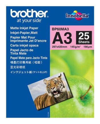 Brother Bp Papir Mat 25 Ark A3 145 Gsm