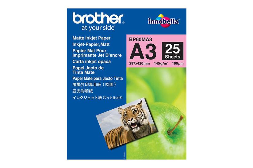 Brother Bp Papir Mat 25 Ark A3 145 Gsm