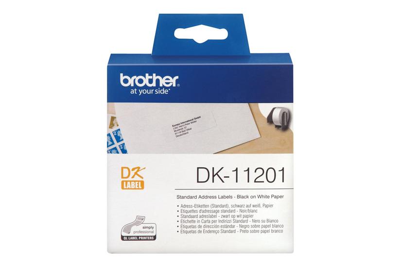 Brother Dk-11201 Adresseetiketter 400 Etikette 29 90 Mm
