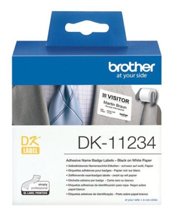 Brother Dk11234 Pressestempel Skæreetikette 260 Etikette    60   86 Mm