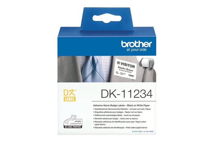 Brother Dk11234 Pressestempel Skæreetikette 260 Etikette 60 86 Mm
