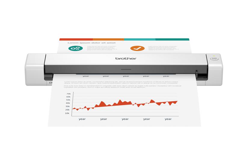 Brother Dsmobile Ds-640 Scanner Med Papirfødning Bærbar Usb