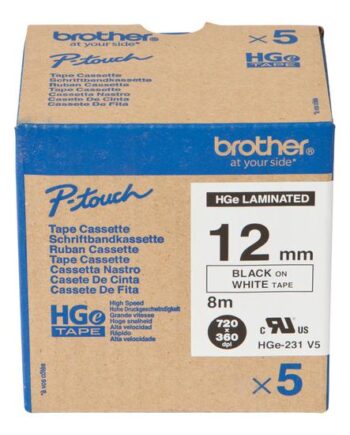 Brother Hge-231v5 Lamineret Bånd   Kassette    Rulle      Cm