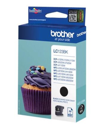 Brother Lc123bk Højtydende Sort Original Blækpatron
