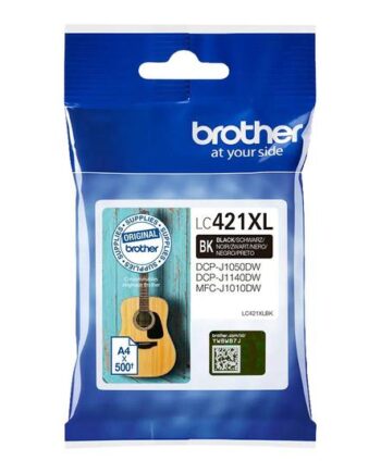 Brother Lc421 Bk Højtydende Sort Original Blækpatron