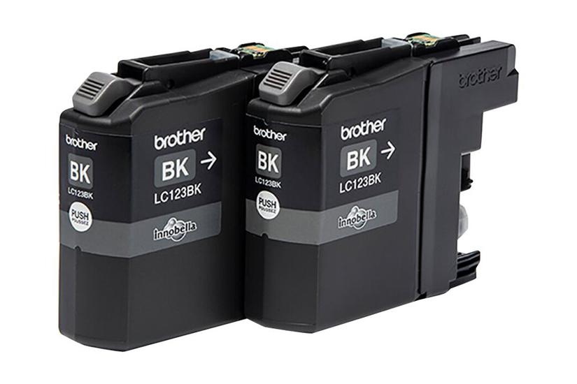 Brother Lc123bk Pakker Højtydende Sort Original Blækpatron