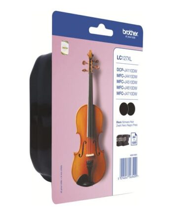 Brother Lc127 Bk Twin-pack   Pakker Sort Original Blækpatron