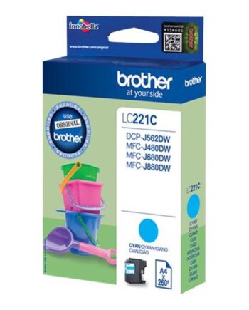 Brother Lc221c Cyan Original Blækpatron