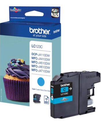 Brother Lc123c Højtydende Cyan Original Blækpatron