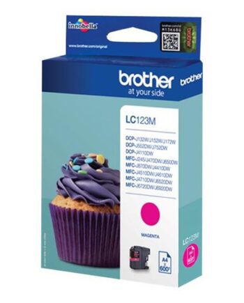 Brother Lc123m Højtydende Magenta Original Blækpatron