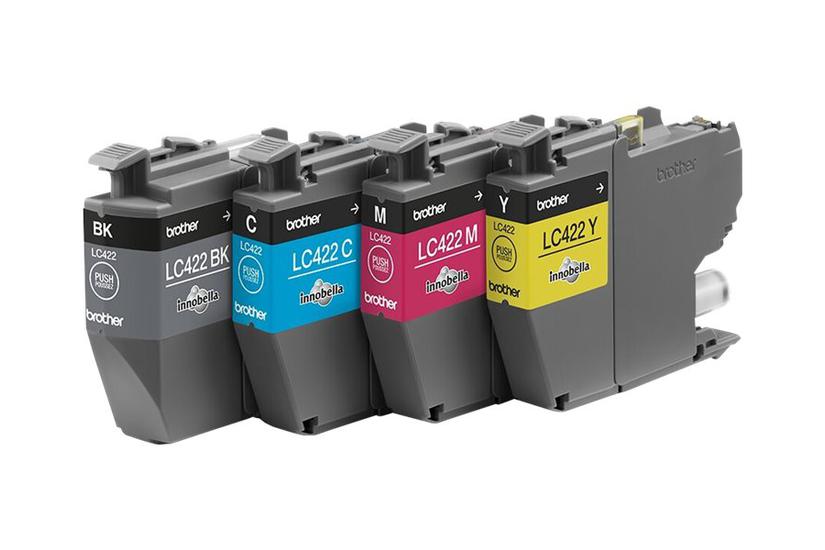Brother Lc422 Multipack Pakker Sort Gul Cyan Magenta Original Blækpatron