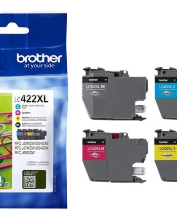 Brother Lc422    Pakker Sort  Gul  Cyan  Magenta Original Blækpatron