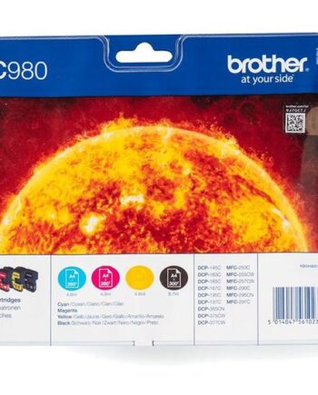 Brother Lc980valbp   Pakker Sort  Gul  Cyan  Magenta Original Blækpatron