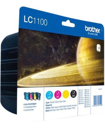 Brother Lc1100 Value Pack   Pakker Sort  Gul  Cyan  Magenta Original Blækpatron