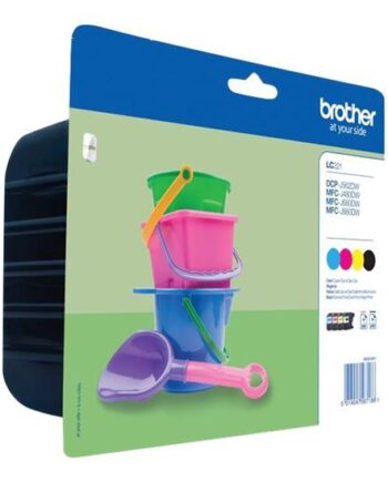 Brother Lc221 Value Pack   Pakker Sort  Gul  Cyan  Magenta Original Blækpatron