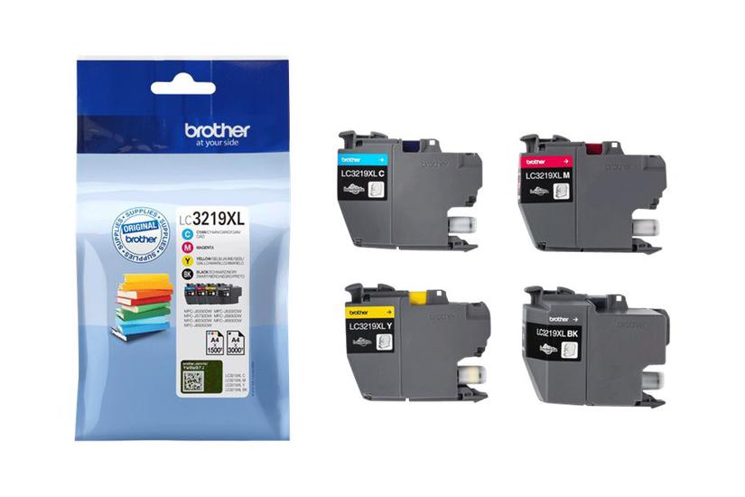 Brother Lc3219 Value Pack Pakker Sort Gul Cyan Magenta Original Blækpatron
