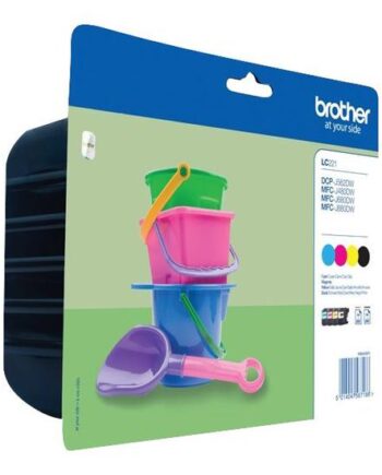 Brother Lc221 Value Pack   Pakker Sort  Gul  Cyan  Magenta Original Blækpatron