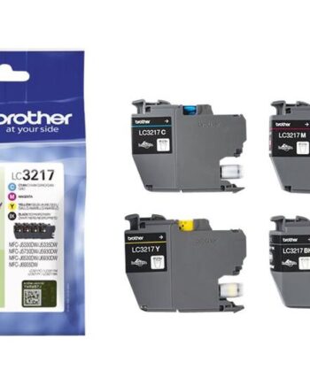Brother Lc3217 Value Pack   Pakker Sort  Gul  Cyan  Magenta Original Blækpatron