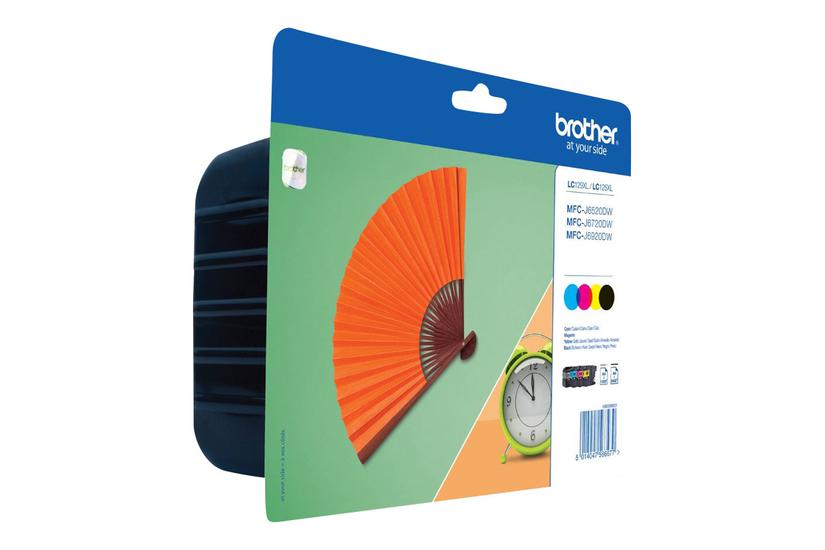 Brother Lc129 Value Pack Pakker Sort Gul Cyan Magenta Original Blækpatron