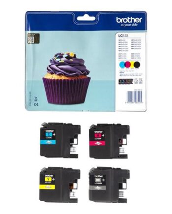 Brother Lc123 Value Pack Printerpatroner   Farver