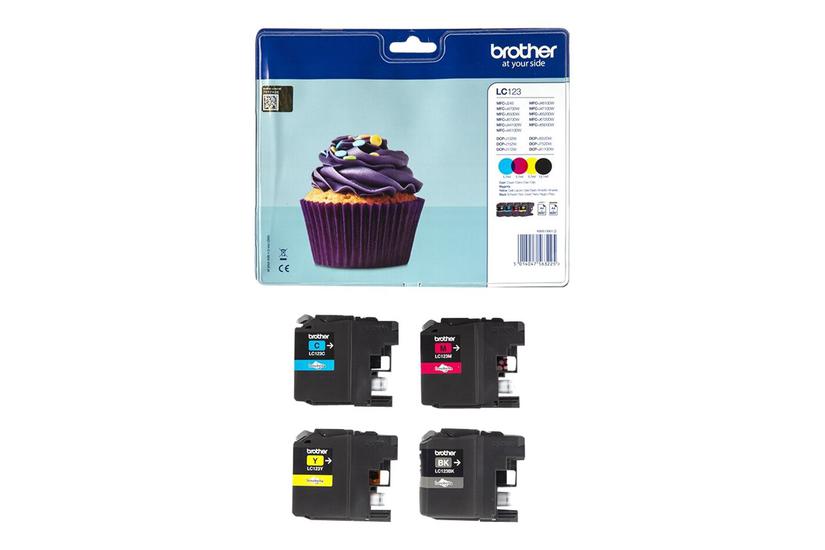 Brother Lc123 Value Pack Printerpatroner Farver