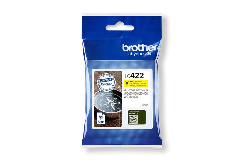 Brother Lc422y Gul Original Blækpatron