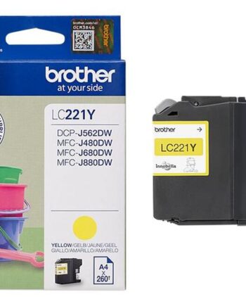 Brother Lc221y Gul Original Blækpatron