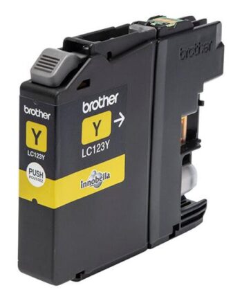 Brother Lc123y Højtydende Gul Original Blækpatron