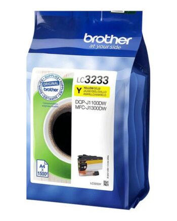 Brother Lc3233y Mørkegul Original Blækpatron